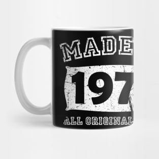 Made 1975 Original Parts Birthday Gifts distressed Mug